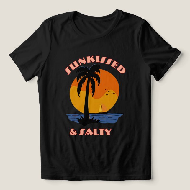 En Tri-matière T-shirt Sunkissed & Salty (Design Recto)