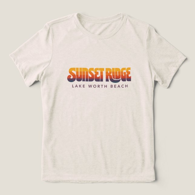 En Tri-matière T-shirt Sunset Ridge (Design Recto)