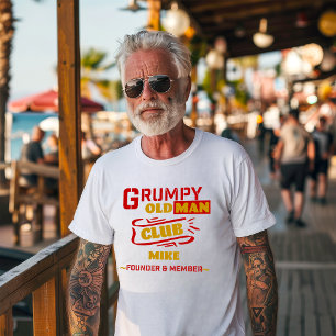 En Tri-matière T-shirt sur mesure - Grumpy Old Man Club