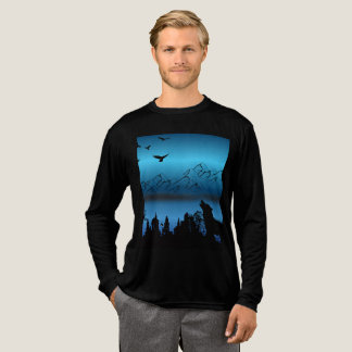 En Tri-matière T-shirt thème loup 