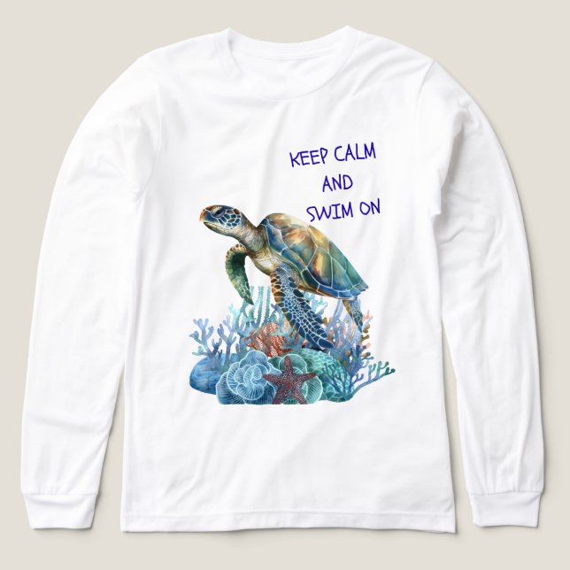 En Tri-matière T-shirt tortue (Motif recto)