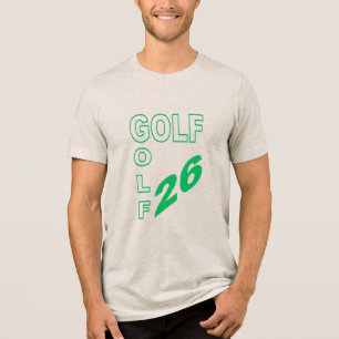 En Tri-matière T-shirt Tri-blend  avoine  GOLF 26