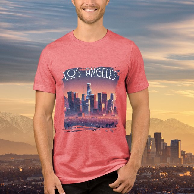 En Tri-matière T-Shirt Tri-Blend de Los Angeles Graphic (Créateur téléchargé)