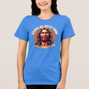En Tri-matière T-Shirt Tri-Blend Peace Be With You