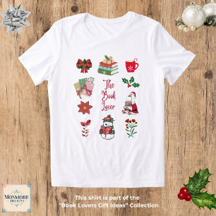 En Tri-matière T-Shirt Tri-Blend pour amateur de livres de Noël