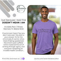 T-Shirt Tri-Blend pour Guerriers de la Douleur/Mal