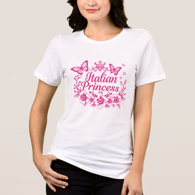 En Tri-matière T-Shirt Tri-Blend Princesse Italienne (Recto)