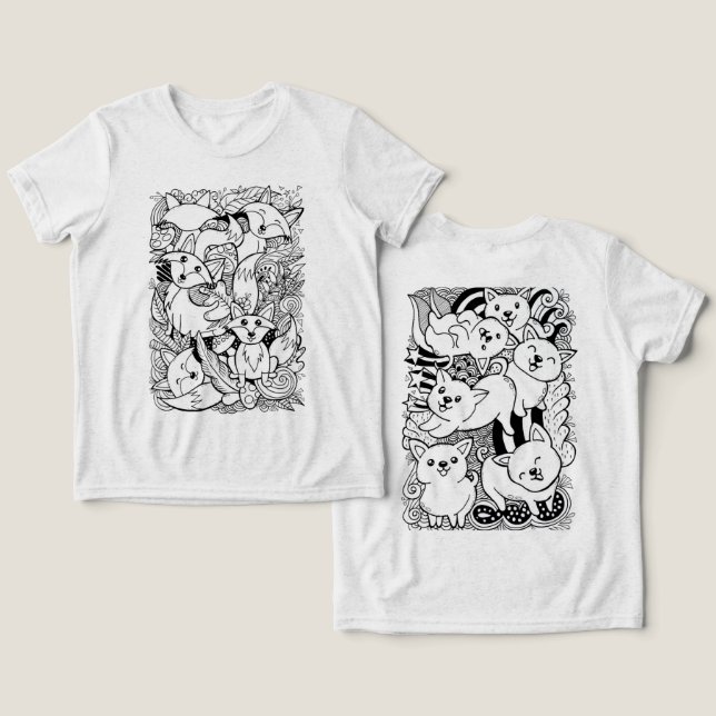 En Tri-matière T-shirt Tri-Blend Tri-Blend (Design Recto & Verso)