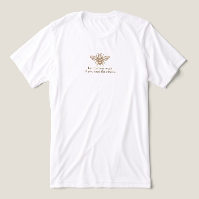 En Tri-matière T-shirt tri-mélange abeille (Design Recto)