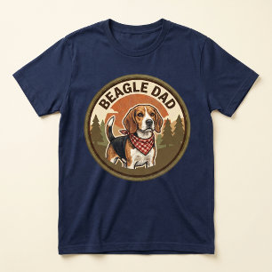 En Tri-matière T-shirt tri-mélange Beagle Dad Cadeau pour papa