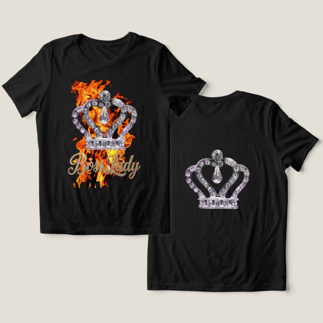 En Tri-matière T-Shirt Tri-Mélange Boss Lady (Design Recto & Verso)