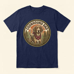 En Tri-matière T-shirt tri-mélange Coonhound Papa Cadeau pour p