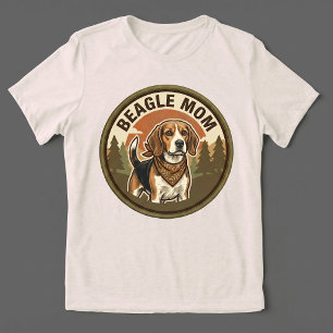 En Tri-matière T-shirt tri-mélange Maman Beagle Cadeau pour Mam