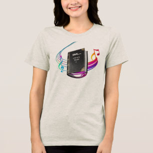 En Tri-matière T-shirt tri-mélange pour femmes – Chemise artistiq