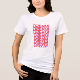 En Tri-matière T-Shirt Tri-Mélange pour Femmes Nouvelle Mode