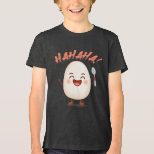 En Tri-matière T-shirt tri-mélange pour jeunes avec un œuf de des