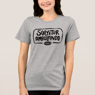 En Tri-matière T-Shirt Tri-Mélange pour Solvitur Ambulando 