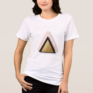 En Tri-matière T-shirt triangle géométrique moderne - Gol minimal