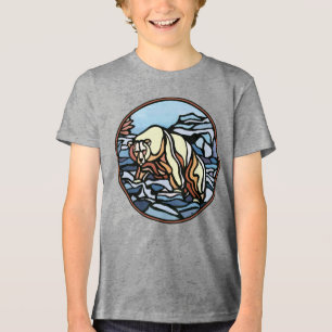 En Tri-matière T-shirt Tribal Bear Enfants Ours Polaire Vêtements