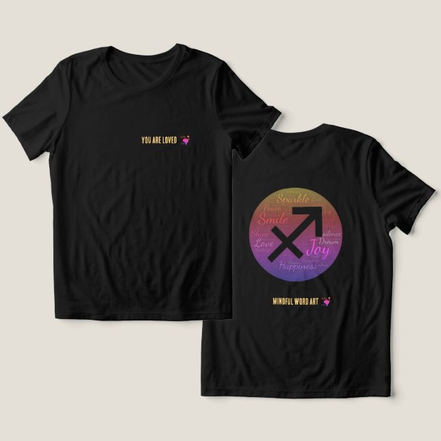 En Tri-matière T-Shirt Tu Es Aimé (Design Recto & Verso)