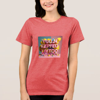 En Tri-matière T-shirt typographie"