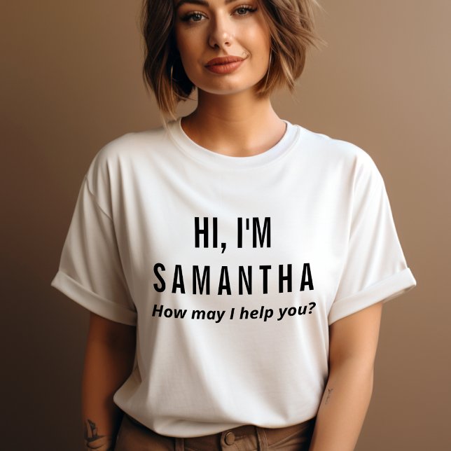 En Tri-matière T-shirt uniforme de l'employé personnalisé avec no (Créateur téléchargé)