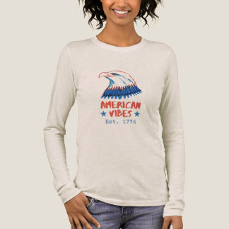 En Tri-matière T-Shirt Unisexe Blanc America Vibes