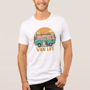 En Tri-matière T-shirt Van Life Paws & Aventure