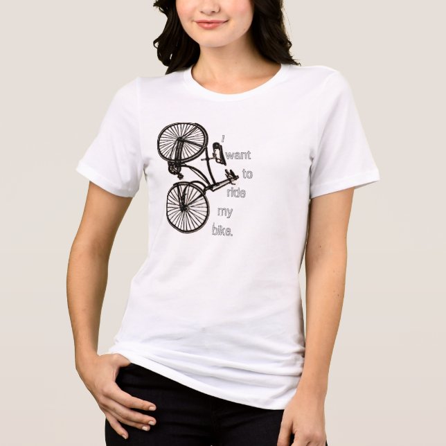 En Tri-matière T-shirt Vélo Vintage (Recto)