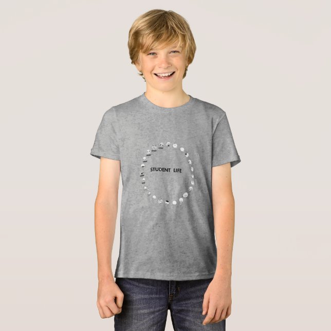 En Tri-matière T-Shirt Vie d'étudiant (Recto plein)