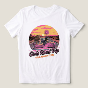 En Tri-matière T-Shirt Vintage Aventure USA – Road Trip entre Fil