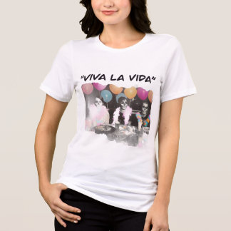 En Tri-matière T-Shirt Viva La Vida Fête de Squelette