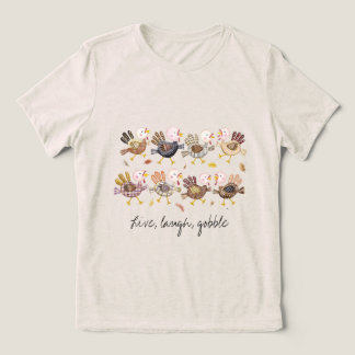 En Tri-matière T-shirt Vive, riez, gobez la dinde