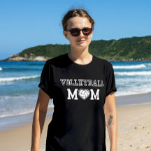 T-shirt Volleyball Maman Coeur