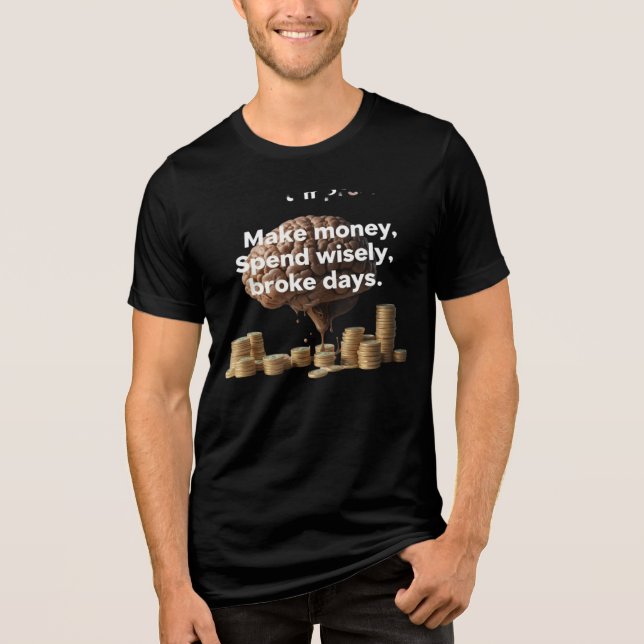 En Tri-matière T-shirt Wealth Mindset - Devis Smart Money Teote p (Recto)