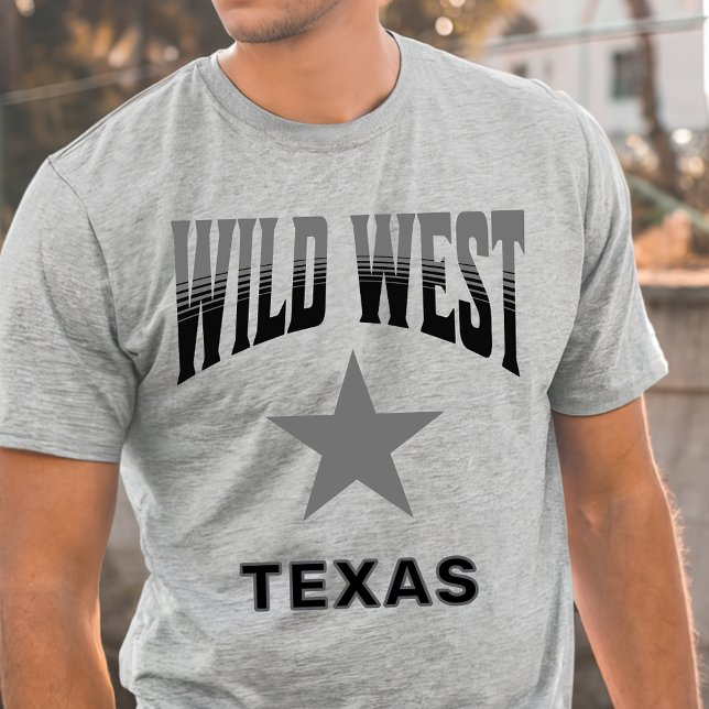 En Tri-matière T-shirt Wild West Cowboy Texas (Créateur téléchargé)