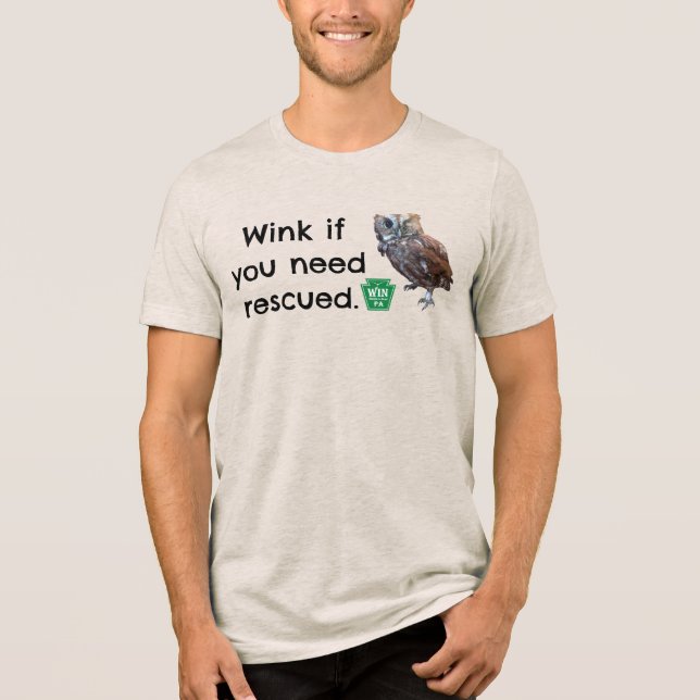 En Tri-matière T-shirt 😉 WIN bénévole, # sur le dos (Recto)