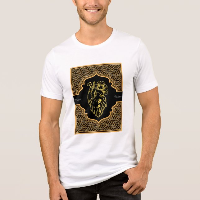 En Tri-matière T-shirt Zellij marocain | Amour et Artiste intempo (Recto)