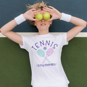 En Tri-matière Tennis est ma thérapie T-Shirt féminin