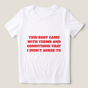 En Tri-matière Termes et conditions T-shirt