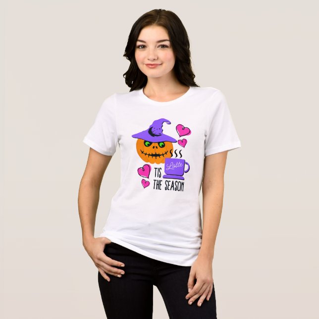 En Tri-matière Tis the Season Pumpkin Spice Halloween T-Shirt (Recto plein)