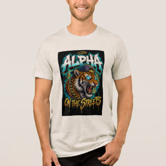 En Tri-matière Titre : T-Shirt Streetwear Coloré au Motif de Tigr