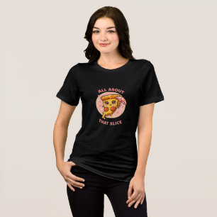 En Tri-matière Tout sur cette part de pizza - T-Shirt de dessin a