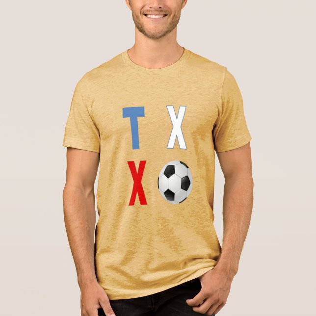 En Tri-matière Tri-blend T-Shirt  mustard TEXAS  SPORT  (Recto)