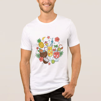 En Tri-matière Tropical Drinks – Cute Summer Cocktail Men T-Shirt