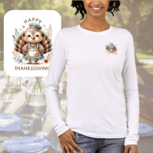 En Tri-matière Turquie Thanksgiving Holiday T-Shirt