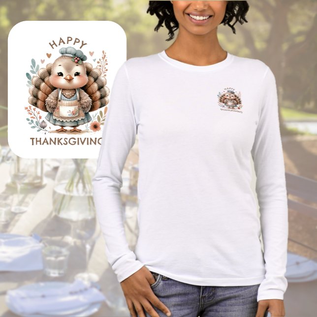 En Tri-matière Turquie Thanksgiving Holiday T-Shirt (Créateur téléchargé)
