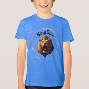 En Tri-matière Un joli t-shirt pour enfants avec un logo KingDom