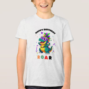 En Tri-matière Un T-shirt coloré de la carte de voeux d'anniversa
