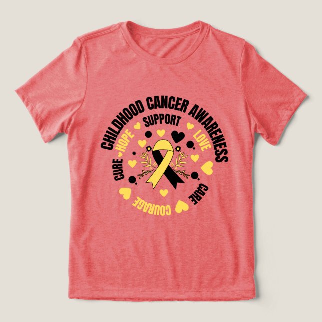 En Tri-matière Un T-shirt pour l'autonomisation du cancer du sein (Design Recto)